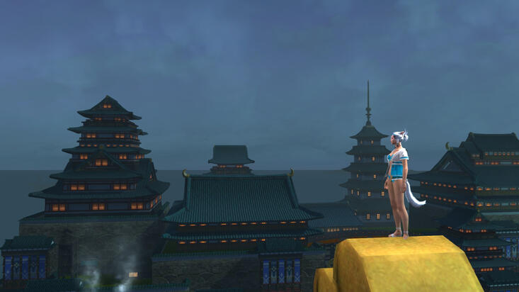 Kugane Tower - Pensive